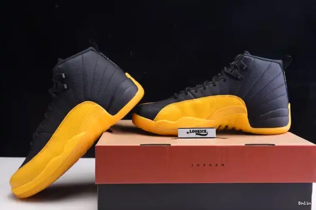Bmlin Shoes 130690-070 University Retro Black Jordan Air 12 Gold 0508